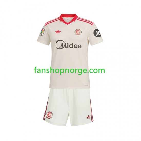 Billige Fotballdrakter Sevilla FC Retro Barn Hjemmedrakt 2025-2026 Kortermet