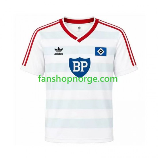 Billige Fotballdrakter Hamburger SV 1986 Retro Herre Bortedrakt Kortermet