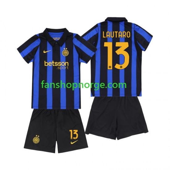 Billige Fotballdrakter Inter Milan Lautaro Martinez 13 Barn Hjemmedrakt 2026-2027 Kortermet