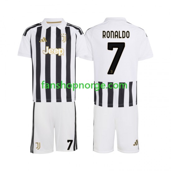 Billige Fotballdrakter Juventus Cristiano Ronaldo 7 Barn Hjemmedrakt 2026-2027 Kortermet