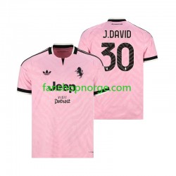 Billige Fotballdrakter Juventus Jonathan David 30 Herre Bortedrakt 2026-2027 Kortermet