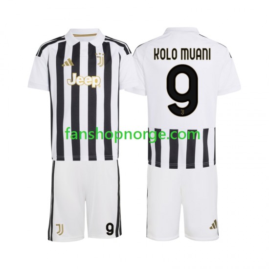 Billige Fotballdrakter Juventus Randal Kolo Muani 9 Barn Hjemmedrakt 2026-2027 Kortermet