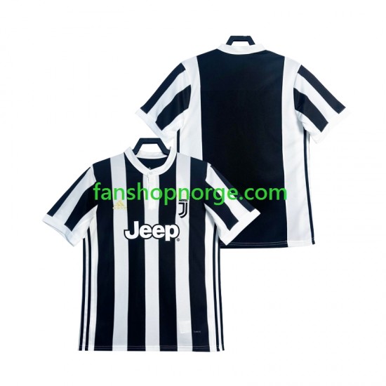 Billige Fotballdrakter Juventus 2017 2018 Retro Herre Hjemmedrakt Kortermet