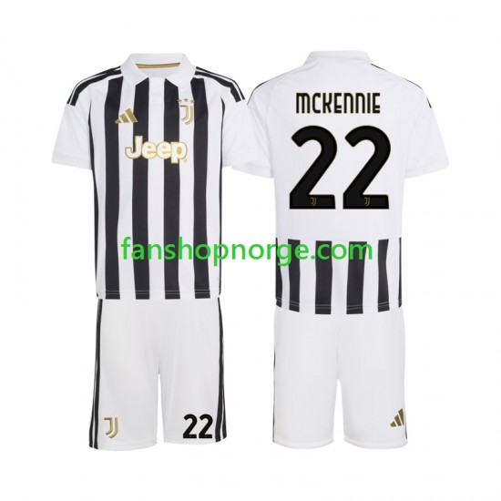 Billige Fotballdrakter Juventus Weston McKennie 22 Barn Hjemmedrakt 2026-2027 Kortermet