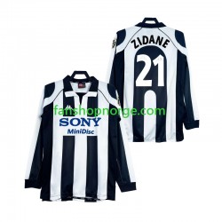 Billige Fotballdrakter Juventus ZIDANE 21 1997 Retro Herre Hjemmedrakt 1998 Langermet