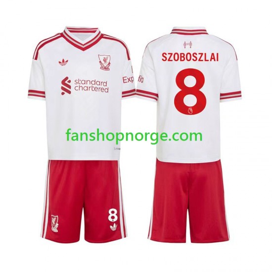 Billige Fotballdrakter Liverpool Dominik Szoboszlai 8 Barn Bortedrakt 2026-2027 Kortermet