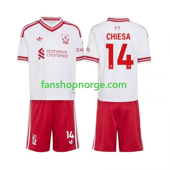 Billige Fotballdrakter Liverpool Federico Chiesa 14 Barn Bortedrakt 2026-2027 Kortermet