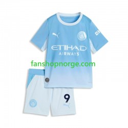 Billige Fotballdrakter Manchester City Erling Haaland 9 Barn Hjemmedrakt 2026-2027 Kortermet