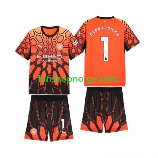 Billige Fotballdrakter Manchester City Gianluigi Donnarumma 1 Keeper Barn Tredjedrakt 2026-2027 Kortermet