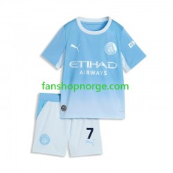 Billige Fotballdrakter Manchester City Omar Marmoush 7 Barn Hjemmedrakt 2026-2027 Kortermet
