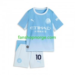Billige Fotballdrakter Manchester City Rayan Cherki 10 Barn Hjemmedrakt 2026-2027 Kortermet
