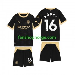 Billige Fotballdrakter Manchester City Rodri 16 Barn Bortedrakt 2026-2027 Kortermet