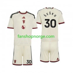 Billige Fotballdrakter Manchester United Benjamin Sesko 30 Barn Tredjedrakt 2026-2027 Kortermet