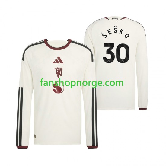 Billige Fotballdrakter Manchester United Benjamin Sesko 30 Herre Tredjedrakt 2026-2027 Langermet