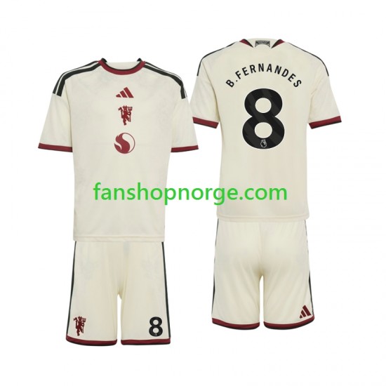 Billige Fotballdrakter Manchester United Bruno Fernandes 8 Barn Tredjedrakt 2026-2027 Kortermet