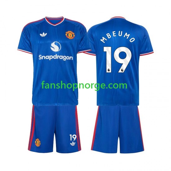 Billige Fotballdrakter Manchester United Bryan Mbeumo 19 Barn Bortedrakt 2026-2027 Kortermet