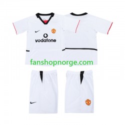 Billige Fotballdrakter Manchester United 2003 Barn Bortedrakt 2002 Kortermet