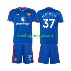 Billige Fotballdrakter Manchester United Kobbie Mainoo 37 Barn Bortedrakt 2026-2027 Kortermet