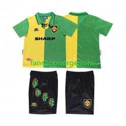 Billige Fotballdrakter Manchester United 1992 Retro Barn Tredjedrakt 1994 Kortermet