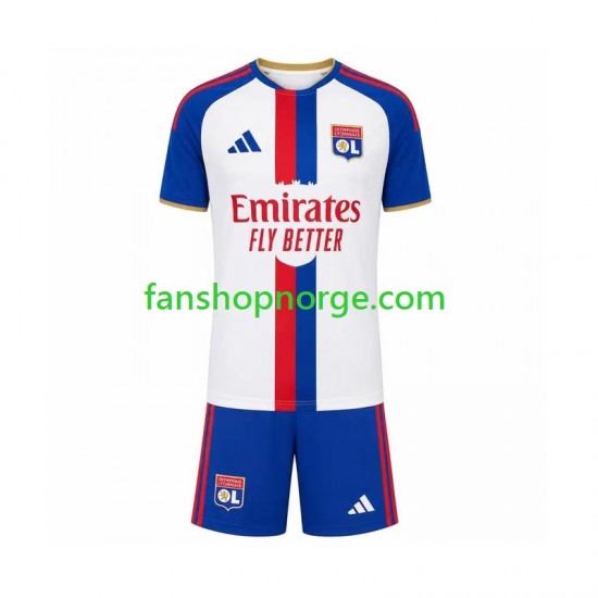 Billige Fotballdrakter Olympique Lyon Barn Bortedrakt 2026-2027 Kortermet