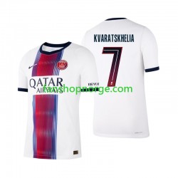 Billige Fotballdrakter Paris Saint-Germain Khvicha Kvaratskhelia 7 Herre Bortedrakt 2026-2027 Kortermet