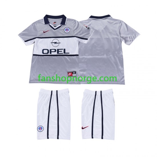 Billige Fotballdrakter Paris Saint-Germain 2000 2001 Retro Barn Bortedrakt Kortermet