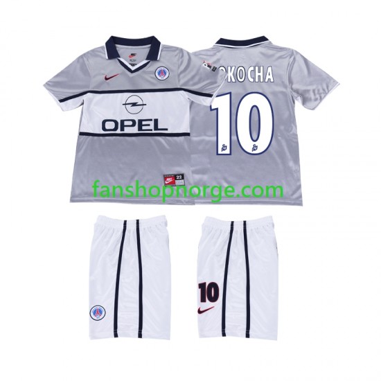 Billige Fotballdrakter Paris Saint-Germain OKOCHA 10 2000 2001 Retro Barn Bortedrakt Kortermet