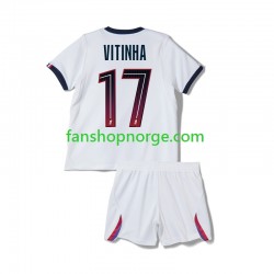 Billige Fotballdrakter Paris Saint-Germain Vitinha 17 Barn Bortedrakt 2026-2027 Kortermet