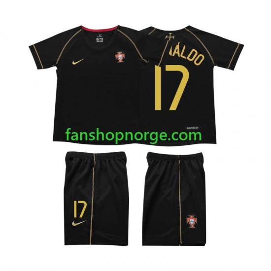 Billige Fotballdrakter Portugal Cristiano Ronaldo 17 Retro Barn Bortedrakt 2006 Kortermet