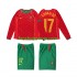 Billige Fotballdrakter Portugal Cristiano Ronaldo 17 Retro Barn Hjemmedrakt 2004 Langermet