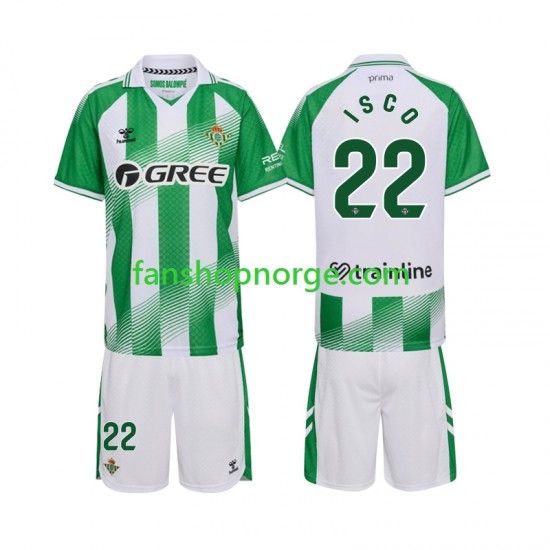 Billige Fotballdrakter Real Betis Isco 22 Barn Hjemmedrakt 2026-2027 Kortermet