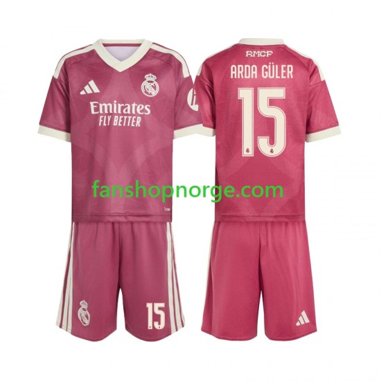 Billige Fotballdrakter Real Madrid Arda Guler 15 Barn Tredjedrakt 2026-2027 Kortermet