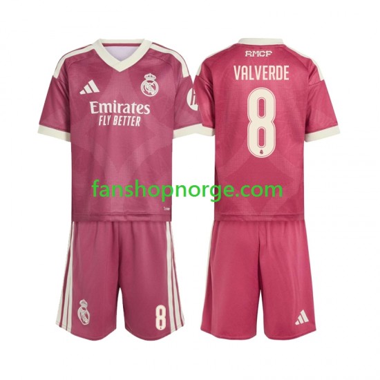 Billige Fotballdrakter Real Madrid Federico Valverde 8 Barn Tredjedrakt 2026-2027 Kortermet