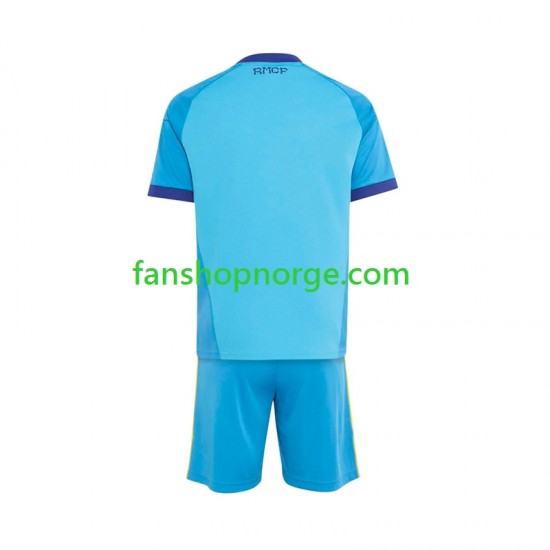 Billige Fotballdrakter Real Madrid Keeper Barn Bortedrakt 2026-2027 Kortermet