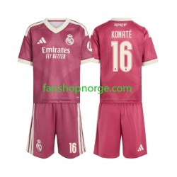 Billige Fotballdrakter Real Madrid Ibrahima Konate 16 Barn Tredjedrakt 2026-2027 Kortermet