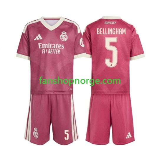 Billige Fotballdrakter Real Madrid Jude Bellingham 5 Barn Tredjedrakt 2026-2027 Kortermet