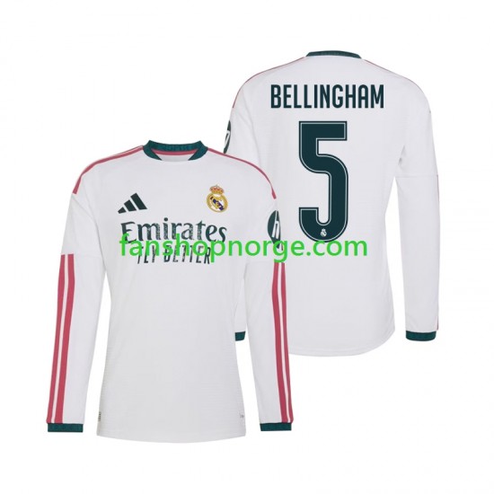 Billige Fotballdrakter Real Madrid Jude Bellingham 5 Herre Hjemmedrakt 2026-2027 Langermet
