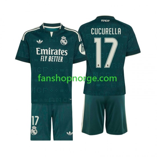 Billige Fotballdrakter Real Madrid Marc Cucurella 17 Barn Bortedrakt 2026-2027 Kortermet