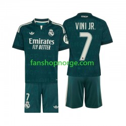 Billige Fotballdrakter Real Madrid Vinicius Junior 7 Barn Bortedrakt 2026-2027 Kortermet