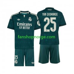 Billige Fotballdrakter Real Madrid Yan Diomande 25 Barn Bortedrakt 2026-2027 Kortermet
