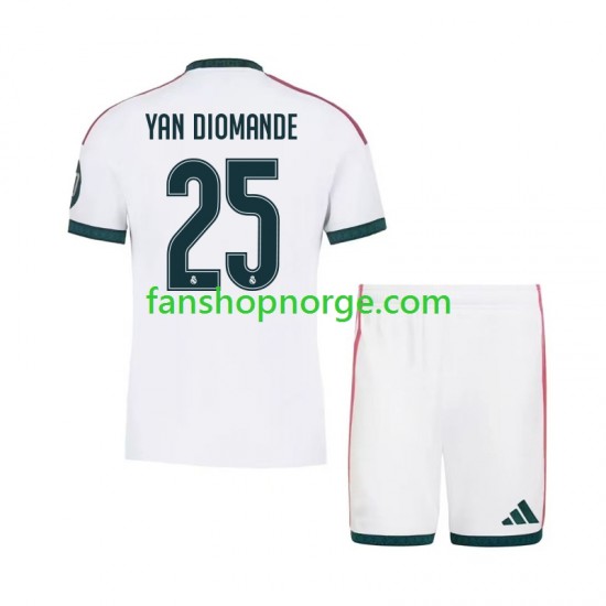 Billige Fotballdrakter Real Madrid Yan Diomande 25 Barn Hjemmedrakt 2026-2027 Kortermet