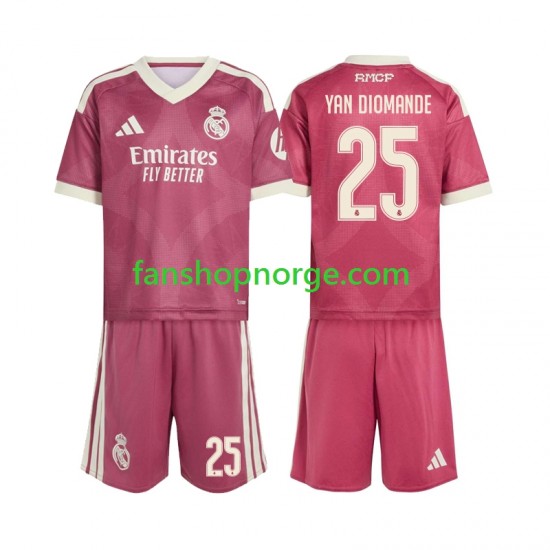 Billige Fotballdrakter Real Madrid Yan Diomande 25 Barn Tredjedrakt 2026-2027 Kortermet