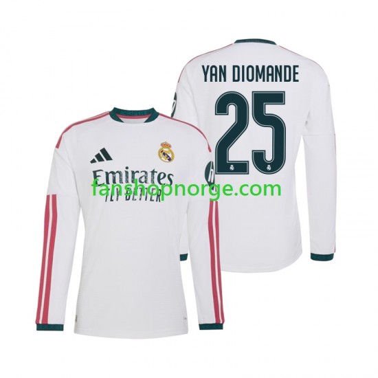 Billige Fotballdrakter Real Madrid Yan Diomande 25 Herre Hjemmedrakt 2026-2027 Langermet