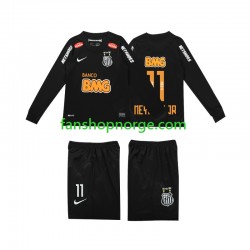 Billige Fotballdrakter Santos NEYMAR JR 11 Classic 2012 2013 Retro Barn Bortedrakt Langermet
