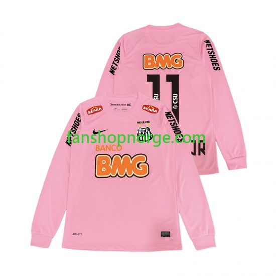 Billige Fotballdrakter Santos Neymar JR 11 2012 2013 Retro Herre Fjerdedrakt Langermet