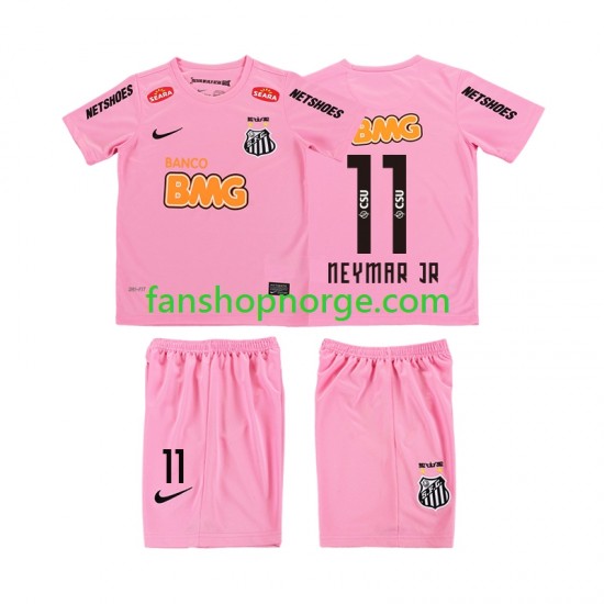 Billige Fotballdrakter Santos Neymar JR 11 2012 2013 Retro Barn Fjerdedrakt Kortermet