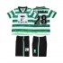 Billige Fotballdrakter Sporting CP Cristiano Ronaldo 28 2000 Retro Barn Hjemmedrakt 1999 Kortermet