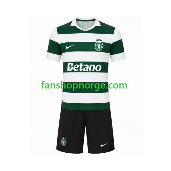 Billige Fotballdrakter Sporting CP Barn Hjemmedrakt 2026-2027 Kortermet