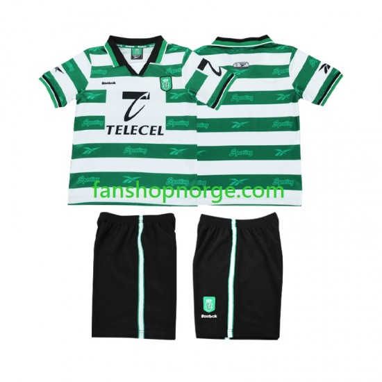 Billige Fotballdrakter Sporting CP 2000 Retro Barn Hjemmedrakt 1999 Kortermet
