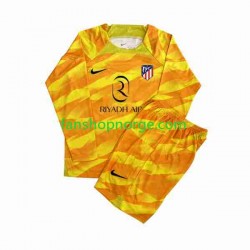 Billige Fotballdrakter Atlético Madrid Orangecolor Keeper Barn 2023-2024 Langermet
